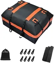 Car Rooftop Bag Storage Tear Resistant Luggage Carrier Box SUV with Mat Top Rack Travel Accessories Roof Cargo Box Soft Shell(110x84x45cm)