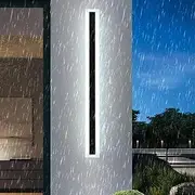 Outdoor Wall Light IP65 Waterproof Wall Lamp LED Long Strip Modern Wall Sconce Outdoor Hallway Wall Lighting Indoor Outdoor Aluminium for Hallway Balcony Yard (A-White Light,120cm)