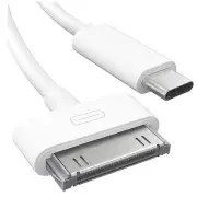 30-Pin to USB C Adapter Cable for iPhone, iPad, iPod – 3ft (Next-Generation