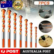 7pcs Drill Tap Ceramic Tile Drill Bits Masonry Drill Bits Set For Glass Brick AU