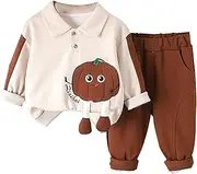 [Generic] Baby Pack Pants Autumn Set Baby Autumn Foreign Baby Spring and Autumn Long Sleeved Shirt Two Piece Set Short Sleeve Suit