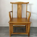 中式太師椅官帽椅 公婆椅圈椅 柚木單人椅 紫檀木椅仿古家具