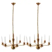 2pcs Lamp Model Light Adornment Luminous Ceiling Lamp Sand Table Ornament