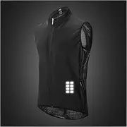 Reflective Vest Cycling Vest Keep Dry Mesh Sleeveless Bike Undershirt Jersey Cycling Reflective Clothing Gilet Cat Reflective Vest (Color : BL221-Black, Size : L)
