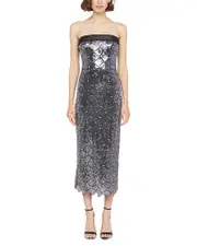 Theia Jewel Sequined Dress