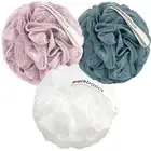 Mainbasics Bath Shower Loofah Sponge Pouf Body Scrubber Exfoliator Body Wash