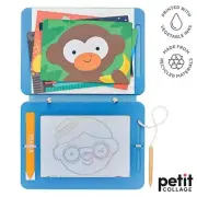 Petit Collage Magic Sketch & Stencil Drawing Set - Funny Faces **FREE DELIVERY**