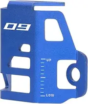 MotHeart Motorcycle Rear Brake Fluid Reservoir Protection for MT-09 2014-2024 FZ-09 2014-2024 Rear Brake Cylinder Protection for Brake Pump Motorcycle Protection Accessories (Blue)