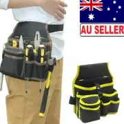 Electrician Waist Pocket Belt Tool Pouch Bag Canvas Hardware Toolkit Holder AUS