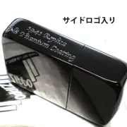 Zippo Oil Lighter N8 Titanium Black Plain Side Logo 1941 Reprint Case Japan