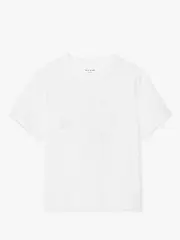 Embroidered Spade Flower Logo Tee