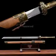Chinese 唐横刀 Tang Dynasty Dao High Carbon Steel Double Groove Rosewood Scabbard.