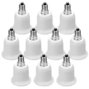 10 Pack E12 to E26 / E27 Socket Adapter Chandelier Converter Light Base Adapter