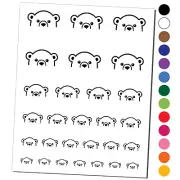 Peeking Polar Bear Temporary Tattoo Water Resistant Set