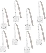 Milisten 8pcs DIY Wall Clock Installation Ruler: Accurate Graduated Scale Foldable Clock Positioning Paper Assembly Tool for Living Room Bedroom Office