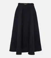 [Valentino] Valentino Tweed midi skirt AU 12 blue