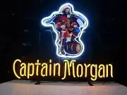 17"x14" Captain Morgan Rum Neon Sign Light Lamp Visual Beer Bar Artwork L768