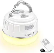 lanktoo Rechargeable Camping Lantern with Remote Control & Power Bank - USB C Camping Light 300H Running, 5 Modes Waterproof Tent Light W/ Magnetic Base for Power Cut Fishing Emergencies