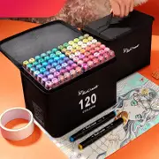 120PCS Colors Alcohol Markers Dual Tips Permanent Art Markers Pen for
