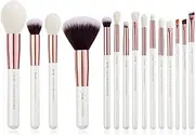 Jessup Brand 15Pcs Pearl White/Rose Gold Professional Makeup Brushes Set Make up Brush Tools kit Foundation Powder Definer Shader Liner T222