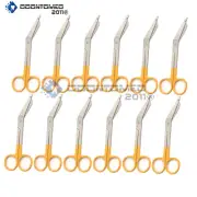 12 Lister Bandage Nurse Scissors 5.5'' - Color Handles(Yellow)