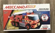 Meccano Junior Rescue Fire Truck Building Set Lights And Sound With Tools
