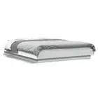 Bed Frame with LED Lights Mattress Base Bedstead Bedroom Engineered Wood vidaXL