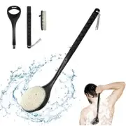 Back Scrubber for Shower20.4" Detachable Long Handle Shower Brush for Body Ex...