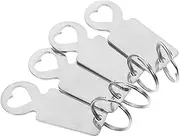 DOITOOL 4Pcs Trolley Token Keyring Portable Shopping Trolley Remover Stylish Keychain for Supermarket Use Design Easy to Carry for Key Decoration