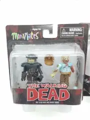 The Walking Dead MiniMates Riot Gear Rick and Guard Zombie Figures NIB Series 3