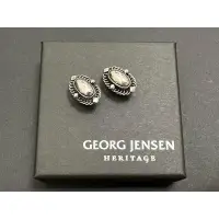 在飛比找蝦皮購物優惠-GEORG JENSEN喬治傑生#2004銀石夾式耳環(首刻