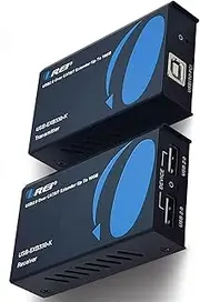 OREI USB Extender Over Ethernet Up to 165 Feet - Extend USB 2.0 Signal Over Ethernet, 480 Mbps Transfer Rate, 2 USB 2.0 Inputs Extended Up to 165 Feet