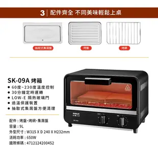 SANLUX 台灣三洋 9L 烤箱 SK-09A