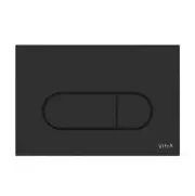 VitrA Loop Round Dual Flush Plate - Matt Black