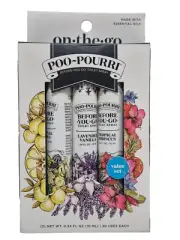 Poo Pourri Smarty Pants On The Go Set. Citrus, Lavender Vanilla & Hibiscus