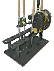 Big Game Marine Polymer Rod Holder for 17 Rod Plus A 5 Curved Butt Rod Rack Salt