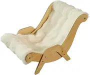 Fuzzy Cat Couch Bed – Plush Pet Sofa for Cats & Small Dogs | Calming Soft Bed for Puppies & Kittens