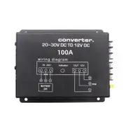Commercial Truck Power Supply Adapter Voltage Converter Step Down Unit 720W-1200W 24V To 12V With Intelligent Fan Design 100A