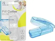 UBL Plastic Pillbox with Cutter, 2 Assorted