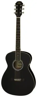 Aria AFN-15 Prodigy Series Black AC/EL Folk Body Guitar