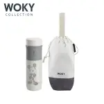 WOKY沃廚限定經典米奇款陶瓷保溫瓶袋組/ 580ML/ 白色 ESLITE誠品