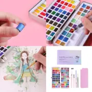 50/72/90/100 Colors Watercolor Paint Set Drawing Supplies Pearlescent Pigment