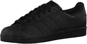 [adidas Originals] Men's Superstar Trainers, Core Black/Core Black/Core Black, 8 US