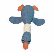Crinkle Rope Plush Puppy Pet Chew Toy Rope Squeaker Squeaky Teething Dog Toys