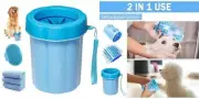 Limpiador de patas de perro para perros medianos con 3 toallas absorbentes.neuvo