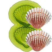 Lg. Cockle Seashell Silicone Mold for Cake Decorating with Fondant | Gum Paste