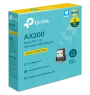 TP-Link Archer TX1U Nano AX300 Nano Wi-Fi 6 Wireless USB Adapter , 287 Mbps at 2.4 GHz , Internal Antennas, USB 2.0 , MU-MIMO, OFDMA