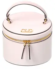 Valentino VLogo Signature Leather Cosmetic Case