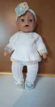 dolls clothes knitting patterns to fit 16 to 17 inch baby dolls Oaklyn