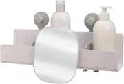 Joseph Joseph EasyStore Large shower shelf with removable mirror - White